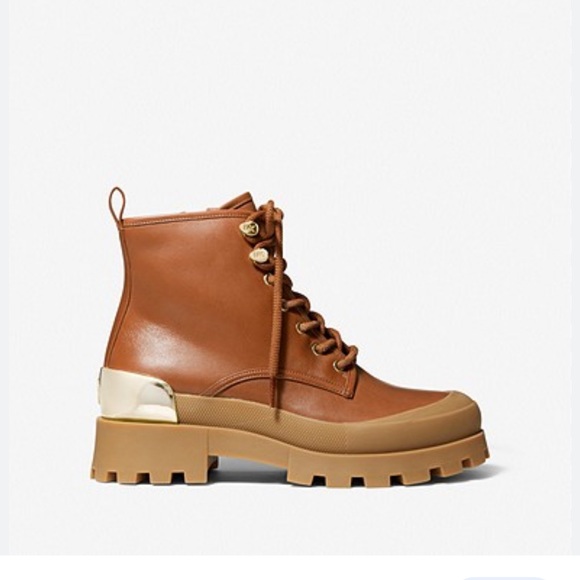 Michael Kors Payton Leather Combat Boot ✨brand new✨ - Picture 2 of 7